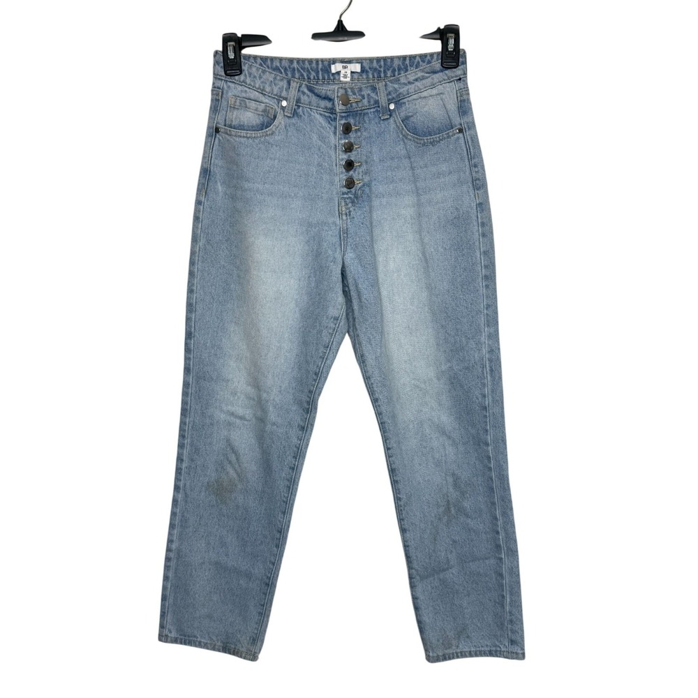 BP High Waisted Barrel Leg Button Fly Jeans Millie Wash Size 28 Y2K style